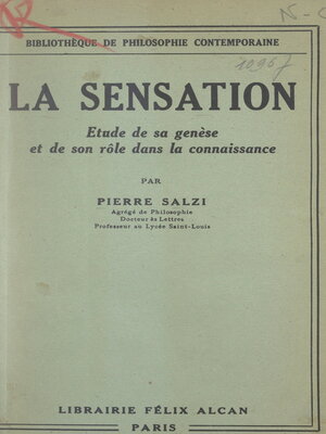 cover image of La sensation